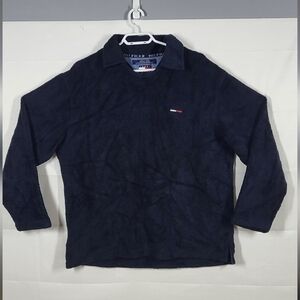 Tommy Hilfiger Navy Long-Sleeve Polo Shirt